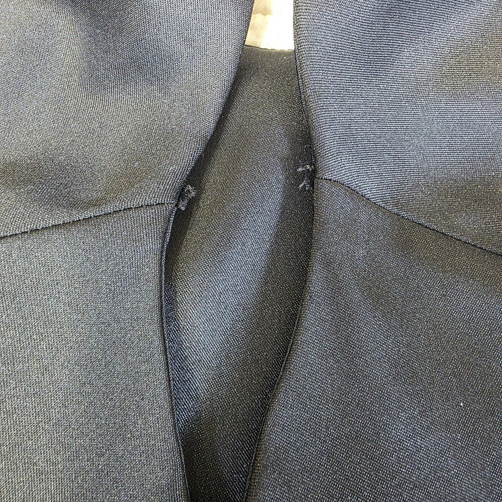 Vintage 90s Laundry Womens Black 8‎ Formal Halter Cocktail Party Dress Slit HOCO - Picture 13 of 15